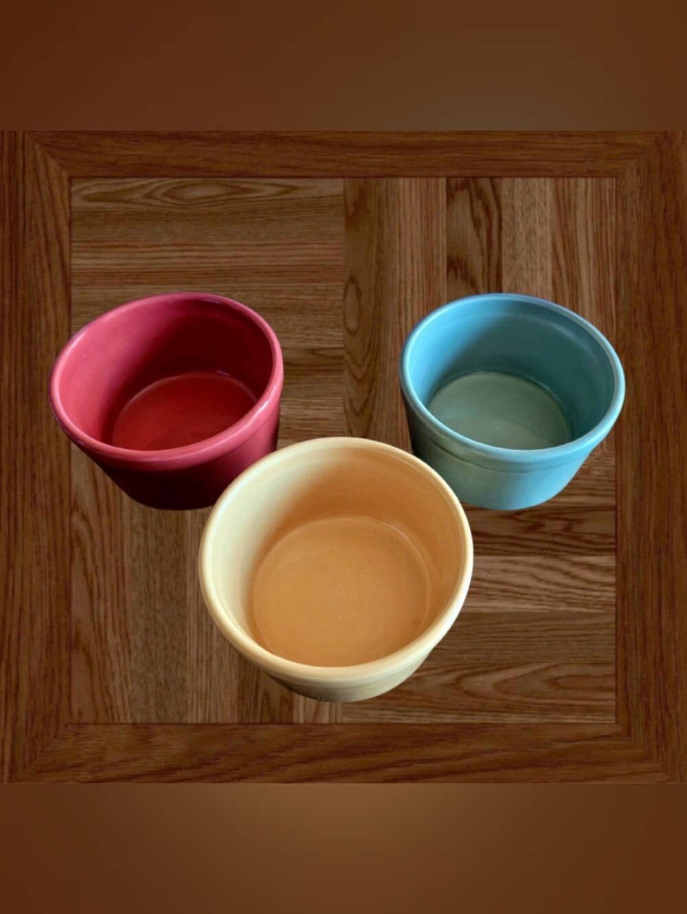 HD DESIGNS HARVEST COLLECTION BY SEWING DOWN SOUTH CERAMIC RAMEKINS SET OF 3